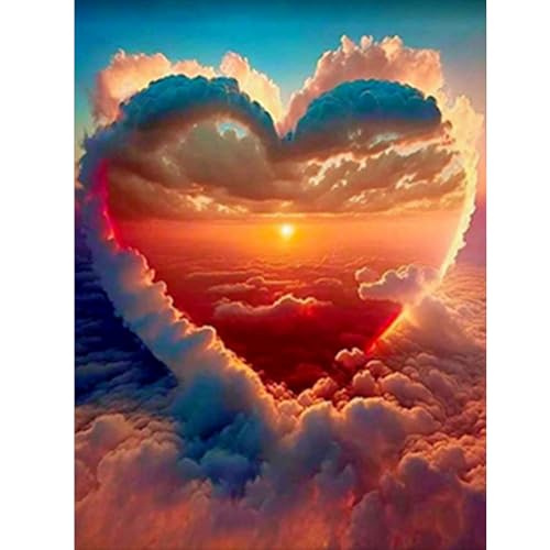 ZEELANNA Herz Diamond Painting 5D DIY Diamond Painting Erwachsene, Sonnenuntergang Diamond Painting Bilder Voll Set Diamant Painting Erwachsene für Home Wanddeko, 30x40cm ZEELANNA Herz Diamond Painting 5D DIY Diamond Painting Erwachsene, Sonnenuntergang Diamond Painting Bilder Voll Set Diamant Painting Erwachsene für Home Wanddeko, 30x40cm von ZEELANNA