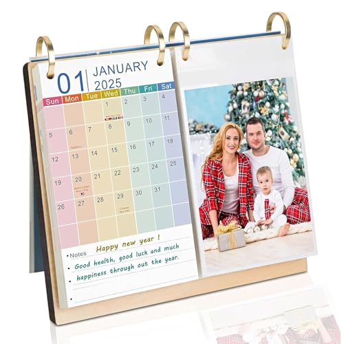 ZEEYUAN 10,2 x 15,2 cm Desktop-Fotoalbum und Tischkalender 2025, kleiner Tischkalender Januar 2025 - Juni 2026 mit Notizblöcken, 4 x 6 Flip-Fotoalbum zum Aufstellen, 40 Taschen ZEEYUAN 10,2 x 15,2 cm Desktop-Fotoalbum und Tischkalender 2025, kleiner Tischkalender Januar 2025 - Juni 2026 mit Notizblöcken, 4 x 6 Flip-Fotoalbum zum Aufstellen, 40 Taschen von ZEEYUAN