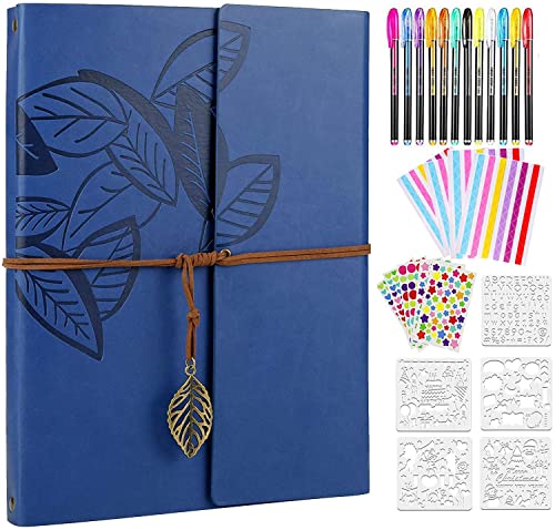ZEEYUAN Fotoalbum Schwarze Seiten zum Selbstgestalten Leder Fotobuch zum Einkleben Scrapbook Set als Geschenke für Freundin Freund Partner ZEEYUAN Fotoalbum Schwarze Seiten zum Selbstgestalten Leder Fotobuch zum Einkleben Scrapbook Set als Geschenke für Freundin Freund Partner von ZEEYUAN