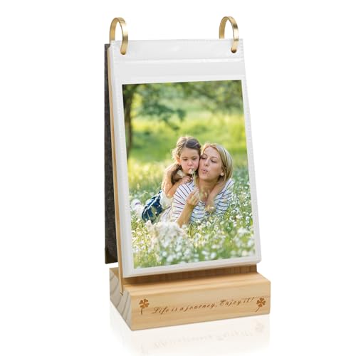 ZEEYUAN Kalenderalbum 10x15 Einstecklabum Holz Fotorahmen zum Aufstellen für 60 Bilder Holz Bilderrahmen Frau, Mann und Eltern ZEEYUAN Kalenderalbum 10x15 Einstecklabum Holz Fotorahmen zum Aufstellen für 60 Bilder Holz Bilderrahmen Frau, Mann und Eltern von ZEEYUAN