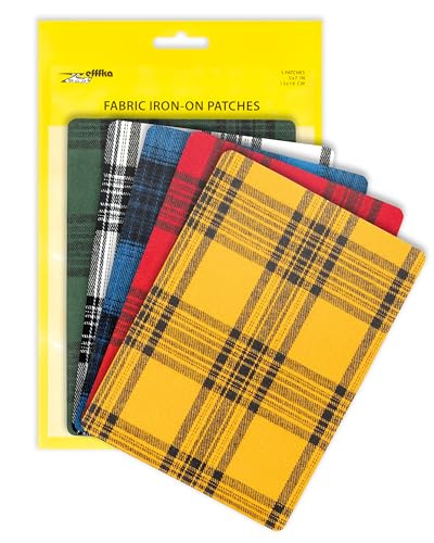 ZEFFFKA Hochwertige Qualität Kleider-Flicken zum Aufbügeln für Innen und Außen Stärkster Kleber 100% Baumwolle Verschiedene Weiß Farben Reparatur-Dekorationsset 5 Stück Größe 5" x 7" (13 cm x 18 cm) ZEFFFKA Hochwertige Qualität Kleider-Flicken zum Aufbügeln für Innen und Außen Stärkster Kleber 100% Baumwolle Verschiedene Weiß Farben Reparatur-Dekorationsset 5 Stück Größe 5" x 7" (13 cm x 18 cm) von ZEFFFKA