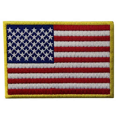 Amerikanische Flagge USA National Embroidered Iron Auf Nähen Auf Patch von ZEGIN