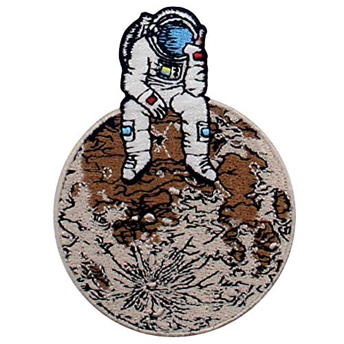 Aufnäher, bestickt, Design: Astronaut Raumfahrer verloren in Lonely Planet, zum Aufbügeln oder Aufnähen Aufnäher, bestickt, Design: Astronaut Raumfahrer verloren in Lonely Planet, zum Aufbügeln oder Aufnähen von ZEGIN