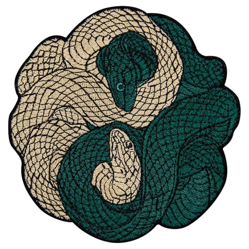 Aufnäher, bestickt, Design: Die Coiled Snakes, zum Aufbügeln oder Aufnähen Aufnäher, bestickt, Design: Die Coiled Snakes, zum Aufbügeln oder Aufnähen von ZEGIN