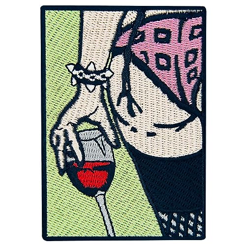 Aufnäher, bestickt, Design: Die sexy Dame, zum Aufbügeln oder Aufnähen Aufnäher, bestickt, Design: Die sexy Dame, zum Aufbügeln oder Aufnähen von ZEGIN