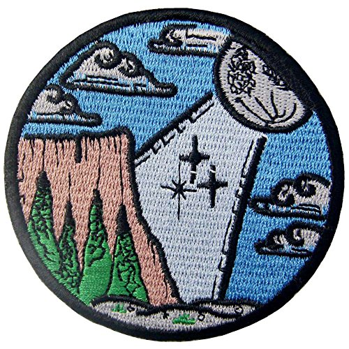 Aufnäher, bestickt, Design: Mondlicht und Berg, Erkunde Outdoor, zum Aufbügeln oder Aufnähen Aufnäher, bestickt, Design: Mondlicht und Berg, Erkunde Outdoor, zum Aufbügeln oder Aufnähen von ZEGIN
