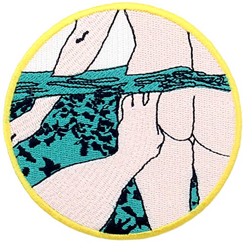 Aufnäher, bestickt, Design: Unterwasser des Schwimmbades, zum Aufbügeln oder Aufnähen Aufnäher, bestickt, Design: Unterwasser des Schwimmbades, zum Aufbügeln oder Aufnähen von ZEGIN