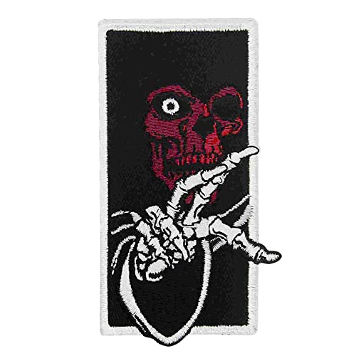 Call of Death Grim Reaper Skull Patch Embroidered Applique Badge Iron On Sew On Emblem von ZEGIN