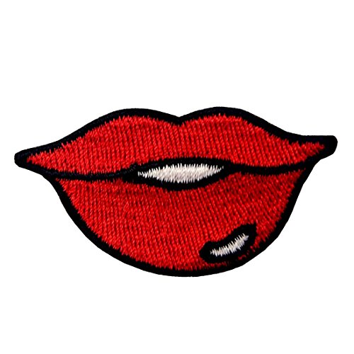 Die Dame Ist Sexy Roten Lippen Bestickt Marke Eisen Zu Nähen Am Flecken Die Dame Ist Sexy Roten Lippen Bestickt Marke Eisen Zu Nähen Am Flecken von ZEGIN