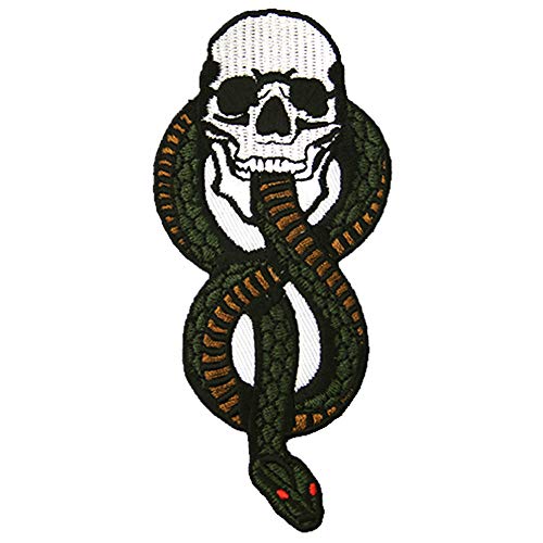 Snake Patch, bestickt, zum Aufnähen Snake and Skull Snake Patch, bestickt, zum Aufnähen Snake and Skull von ZEGIN
