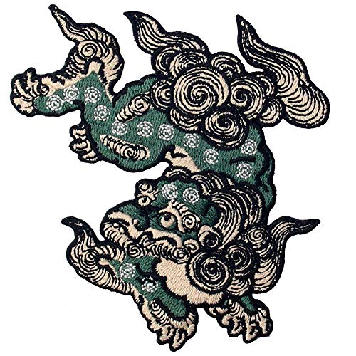 Aufnäher, bestickt, Design: Komainu Wachhund, zum Aufbügeln oder Aufnähen Aufnäher, bestickt, Design: Komainu Wachhund, zum Aufbügeln oder Aufnähen von ZEGIN