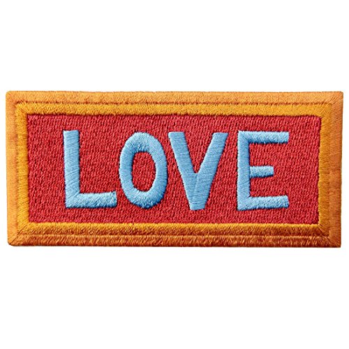 Aufnäher, bestickt, Design: Love, zum Aufbügeln oder Aufnähen Aufnäher, bestickt, Design: Love, zum Aufbügeln oder Aufnähen von ZEGIN