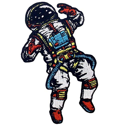 Aufnäher, bestickt, Design: Space Man Astronaut im Weltraum verloren, zum Aufbügeln oder Aufnähen Aufnäher, bestickt, Design: Space Man Astronaut im Weltraum verloren, zum Aufbügeln oder Aufnähen von ZEGIN