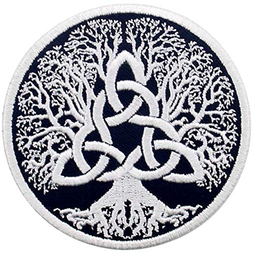 Yggdrasil Aufnäher, Motiv: Baum des Lebens, bestickt, zum Aufbügeln oder Aufnähen. von ZEGINs