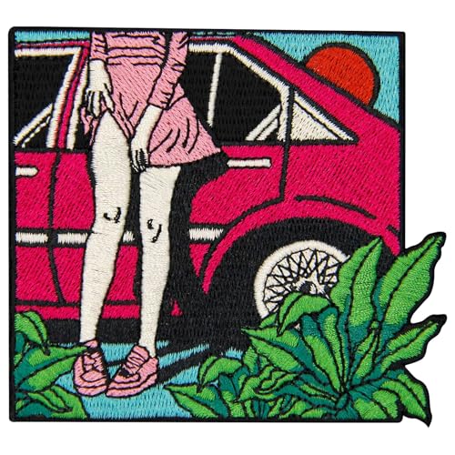 ZEGINs Aufnäher, Motiv: lebendige Jugend unter der Sonne, bestickt, zum Aufbügeln oder Aufnähen von ZEGINs