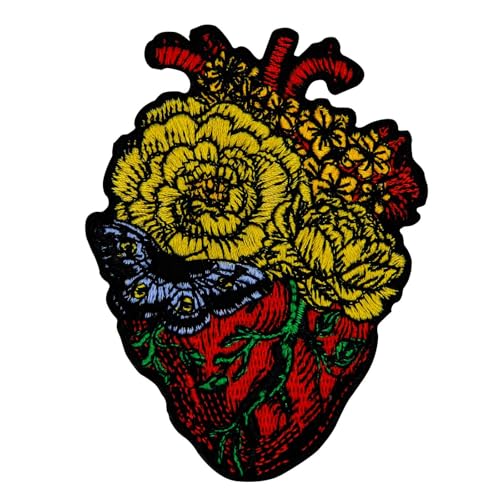 ZEGINs Aufnäher mit Blumenmotiv, bestickt, zum Aufbügeln oder Aufnähen ZEGINs Aufnäher mit Blumenmotiv, bestickt, zum Aufbügeln oder Aufnähen von ZEGINs