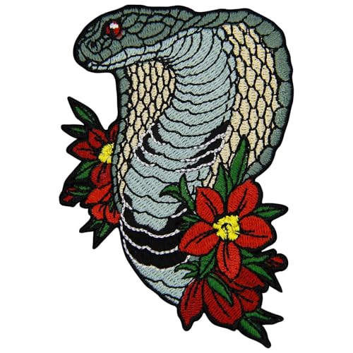 ZEGINs The King Cobra Patch Embroidered Applique Badge Iron On Sew On Emblem ZEGINs The King Cobra Patch Embroidered Applique Badge Iron On Sew On Emblem von ZEGINs