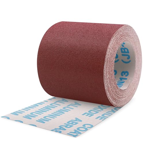 ZEHIQ Schleifpapier Rolle, Schleifpapierrollen Körnung 120, 100 mm x 10 m Schleifleinen Rolle für Handschleifer, Schwingschleifer, Schleifpapier für Holz, Metall, Farbe ZEHIQ Schleifpapier Rolle, Schleifpapierrollen Körnung 120, 100 mm x 10 m Schleifleinen Rolle für Handschleifer, Schwingschleifer, Schleifpapier für Holz, Metall, Farbe von ZEHIQ