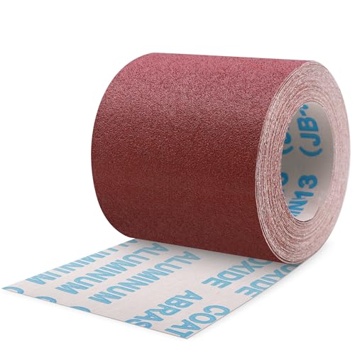 ZEHIQ Schleifpapier Rolle, Schleifpapierrollen Körnung 80, 100 mm x 10 m Schleifleinen Rolle für Handschleifer, Schwingschleifer, Schleifpapier für Holz, Metall, Farbe ZEHIQ Schleifpapier Rolle, Schleifpapierrollen Körnung 80, 100 mm x 10 m Schleifleinen Rolle für Handschleifer, Schwingschleifer, Schleifpapier für Holz, Metall, Farbe von ZEHIQ