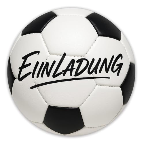 ZELAITE 12x Fußball Einladungskarten zum Kindergeburtstag, Coole Fußball Einladung zum Kinder Geburtstag für Jungen und Mädchen, Witzige Einladungskarte zur Geburtstagsfeier (A) von ZELAITE