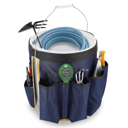 ZELARMAN Gartenwerkzeug-Organizer, Garteneimer-Caddy, Eimer-Werkzeug-Organizer für Gartengeräte (passend für 1,7 l Eimer) von ZELARMAN