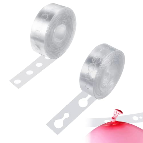 2 Rollen 5m Ballon Girlande Streifen, Luftballon Girlandenband Set, Luftballon Girlande, Ballonband Streifen, Dekorationsstreifen für Luftballons 2 Rollen 5m Ballon Girlande Streifen, Luftballon Girlandenband Set, Luftballon Girlande, Ballonband Streifen, Dekorationsstreifen für Luftballons von ZELHYEUU