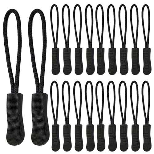 20 Stück Reißverschluss Anhänger, Reißverschluss Anhänger zum Einfädeln, Reißverschluss Zughilfe, Rutschfest Zipper Tag, für Rucksäcke, Jacken, Gepäck, Handtaschen 20 Stück Reißverschluss Anhänger, Reißverschluss Anhänger zum Einfädeln, Reißverschluss Zughilfe, Rutschfest Zipper Tag, für Rucksäcke, Jacken, Gepäck, Handtaschen von ZELHYEUU