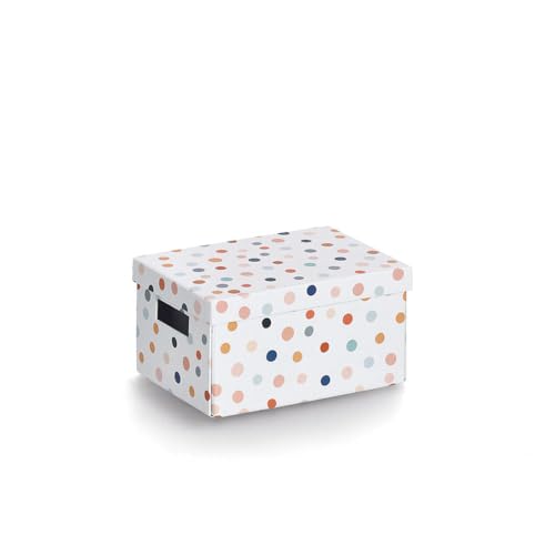 Zeller 14474 Aufbewahrungsbox "Dots", recycelter Karton, ca. 18 x 25 x 13 cm Zeller 14474 Aufbewahrungsbox "Dots", recycelter Karton, ca. 18 x 25 x 13 cm von ZELLER PRESENT SCHÖNER LEBEN. PRAKTISCH WOHNEN.