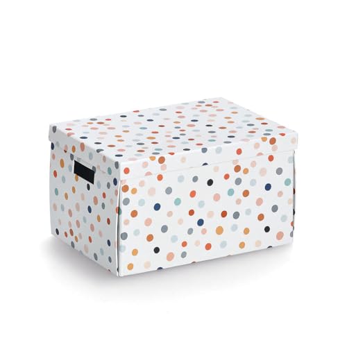 Zeller 14475 Aufbewahrungsbox "Dots", recycelter Karton, ca. 25 x 35 x 20 cm Zeller 14475 Aufbewahrungsbox "Dots", recycelter Karton, ca. 25 x 35 x 20 cm von ZELLER PRESENT SCHÖNER LEBEN. PRAKTISCH WOHNEN.