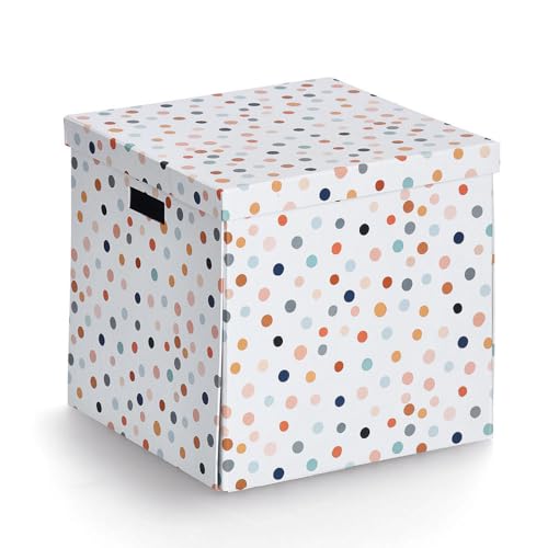 Zeller 14476 Aufbewahrungsbox "Dots", recycelter Karton, ca. 33,5 x 33 x 32 cm Zeller 14476 Aufbewahrungsbox "Dots", recycelter Karton, ca. 33,5 x 33 x 32 cm von ZELLER PRESENT SCHÖNER LEBEN. PRAKTISCH WOHNEN.