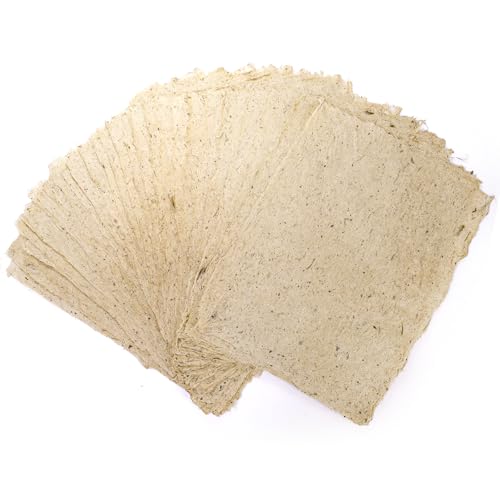 ZENFUN 60 Blatt Faserpapier, handgemachte Papierbögen, 30,5 x 40,6 cm, natürliche Textur, chinesischer Stil, handgefertigt, Holzfaser-Bastelpapier zum Malen, DIY, Scrapbooking ZENFUN 60 Blatt Faserpapier, handgemachte Papierbögen, 30,5 x 40,6 cm, natürliche Textur, chinesischer Stil, handgefertigt, Holzfaser-Bastelpapier zum Malen, DIY, Scrapbooking von ZENFUN