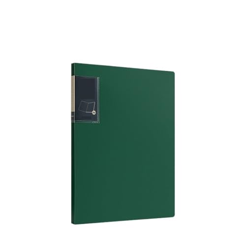 ordner A4-Ordner mit transparenten Einlagen, 30-seitiges Datenbuch, mehrschichtiger Vertragsdokumenten-Organizer büro ordner(Green) von ZENGXJYCQINGJIANG