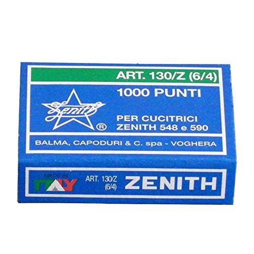 Zenith 130/Z (6/4) 10.000 Heftklammern aus verzinktem Stahl von Zenith