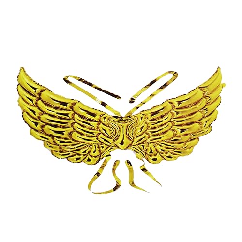 ZENZERO® - Aufblasbare Flügel für Partys aus Mylar - Abmessungen 96 x 56 cm - verschiedene Angebote erhältlich - Stücke: 1 (goldene Flügel) von Zenzero