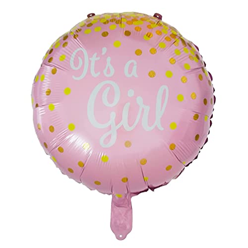 ZENZERO® - BALLONS SET IT'S BOY OR GIRL - Gender Reveal Party - Baby Shower Dekoration - 1 Packung mit 6 Stück (inkl. einem Ballon aus Mylar) - Packung ("IT'S A Girl!") von ZENZERO