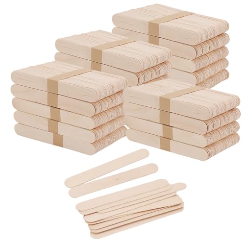 ZEONHAK 1000 Stück Mehrzweck-Holzstäbchen, 15,2 cm, natürliche Bastelstäbe, Großpackung für DIY-Projekte, Heimkunst (1,9 cm Breite) von ZEONHAK