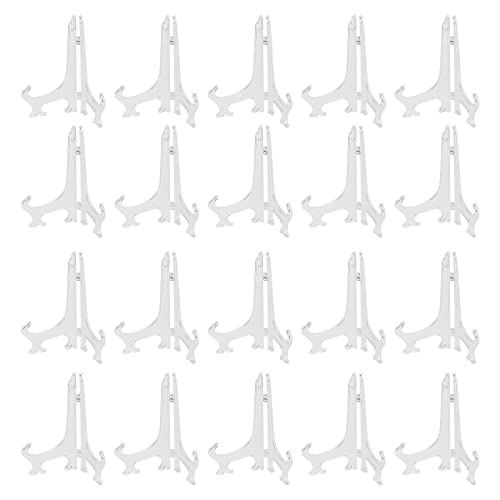 ZEONHAK Kunststoff-Staffeleien, 20 cm, silberfarben, 20 cm, Kunststoff, Staffelei, Ständer für Bilder, Teller, Tischkarten, 20 Stück ZEONHAK Kunststoff-Staffeleien, 20 cm, silberfarben, 20 cm, Kunststoff, Staffelei, Ständer für Bilder, Teller, Tischkarten, 20 Stück von ZEONHAK
