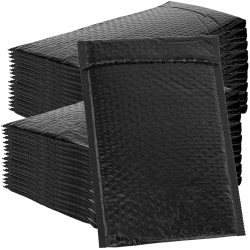 ZEONHEI Luftpolster-Versandtaschen, 18 x 23 cm, A5, selbstklebend, wasserdicht, für Versand, Business, Verschenken, Versand, Verpackung, Schwarz, 60 Stück ZEONHEI Luftpolster-Versandtaschen, 18 x 23 cm, A5, selbstklebend, wasserdicht, für Versand, Business, Verschenken, Versand, Verpackung, Schwarz, 60 Stück von ZEONHEI