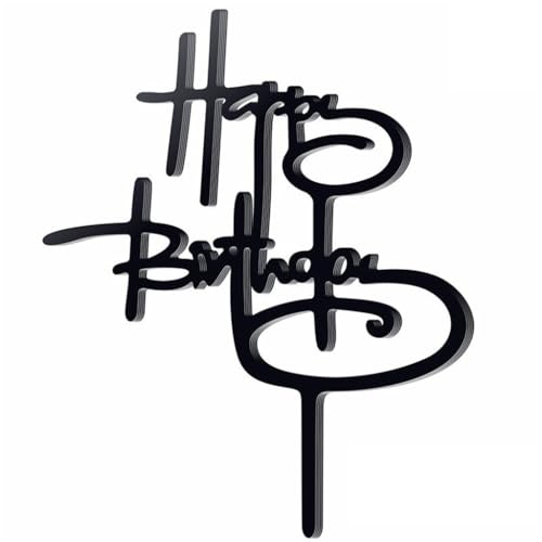 10 Stück Acryl Happy Birthday Cake Toppers Dekorative Ornamente Dekoration Hochzeit Urlaub Dekoration Zubehör 10 Stück Acryl Happy Birthday Cake Toppers Dekorative Ornamente Dekoration Hochzeit Urlaub Dekoration Zubehör von ZEPFJHE