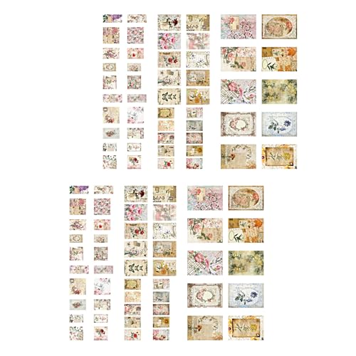 100 Blatt Vintage Dekorpapier Ästhetisches Blumenpapier Scrapbooking für Journaling Scrapbooking Planer Handwerk Schmetterling und Pflanze 100 Blatt Vintage Dekorpapier Ästhetisches Blumenpapier Scrapbooking für Journaling Scrapbooking Planer Handwerk Schmetterling und Pflanze von ZEPFJHE