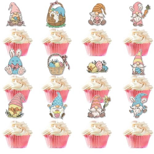 12 Stück Ostern Cupcake Topper, Ostern Cupcake Topper, Dessertdekorationen von ZEPFJHE