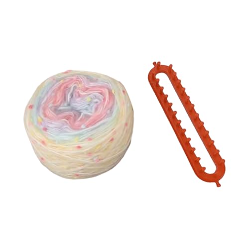 2-teiliges Garn-Set zum Basteln von Schals, einzigartige und farbenfrohe Schals, Regenbogengarn, Bastelset für Kinder, Teenager, kreatives Bastelzubehör 2-teiliges Garn-Set zum Basteln von Schals, einzigartige und farbenfrohe Schals, Regenbogengarn, Bastelset für Kinder, Teenager, kreatives Bastelzubehör von ZEPFJHE
