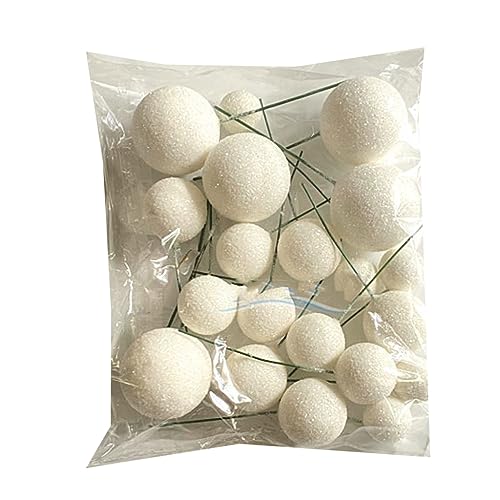 20 Stück kugelförmige Kuchendekoration Cupcake-Einsatz für Geburtstag, Weihnachten, Hochzeit 20 Stück kugelförmige Kuchendekoration Cupcake-Einsatz für Geburtstag, Weihnachten, Hochzeit von ZEPFJHE