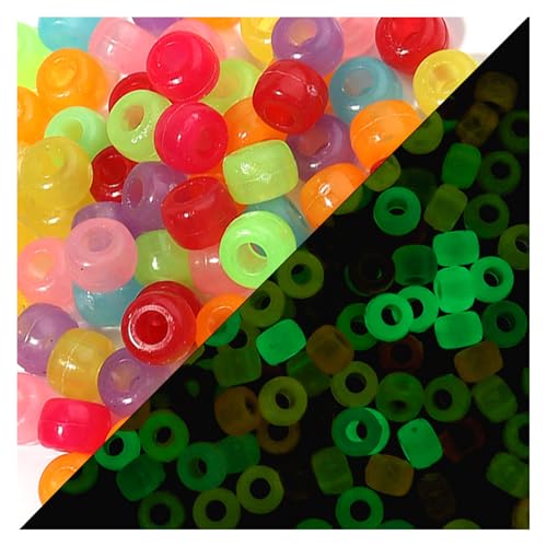 200 Stück Bunte Acrylhaarperlen Für Kinder Girls Zöpfe Leuchten In Dunklen Haaren Für Kreative Projekte 200 Stück Bunte Acrylhaarperlen Für Kinder Girls Zöpfe Leuchten In Dunklen Haaren Für Kreative Projekte von ZEPFJHE