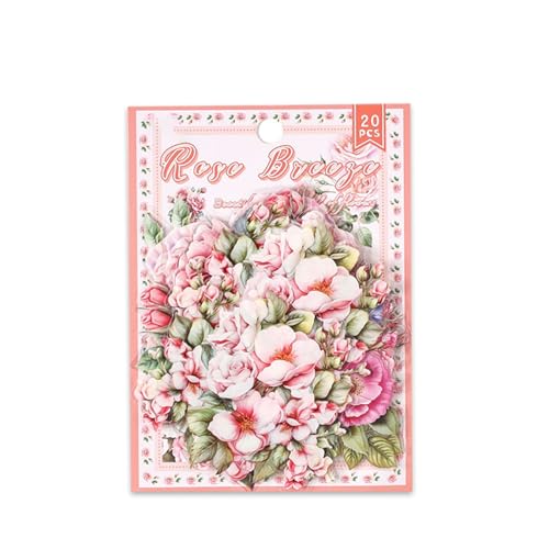 20COUNTS Ästhetischer Blumenaufkleber Wasserfestes Haustier Für Scrapbooking Laptop Journal Phone Cover Album Gepäck Wasserdichtes Haustier 20COUNTS Ästhetischer Blumenaufkleber Wasserfestes Haustier Für Scrapbooking Laptop Journal Phone Cover Album Gepäck Wasserdichtes Haustier von ZEPFJHE