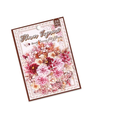 20COUNTS Ästhetischer Blumenaufkleber Wasserfestes Haustier Für Scrapbooking Laptop Journal Phone Cover Album Gepäck Wasserdichtes Haustier 20COUNTS Ästhetischer Blumenaufkleber Wasserfestes Haustier Für Scrapbooking Laptop Journal Phone Cover Album Gepäck Wasserdichtes Haustier von ZEPFJHE