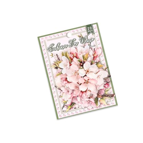20COUNTS Ästhetischer Blumenaufkleber Wasserfestes Haustier Für Scrapbooking Laptop Journal Phone Cover Album Gepäck Wasserdichtes Haustier von ZEPFJHE