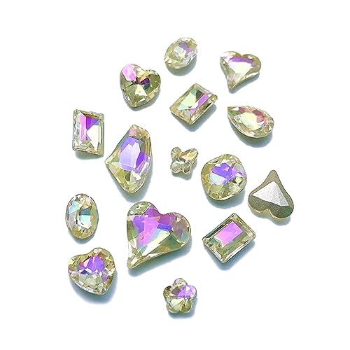 30 Stück/Set, modische Kristall-Nagelkunst-Schmuckanhänger, Kristall-Strasssteine, Nagel-Strasssteine, Dekoration, Verzierungen, Strass-Akzente von ZEPFJHE