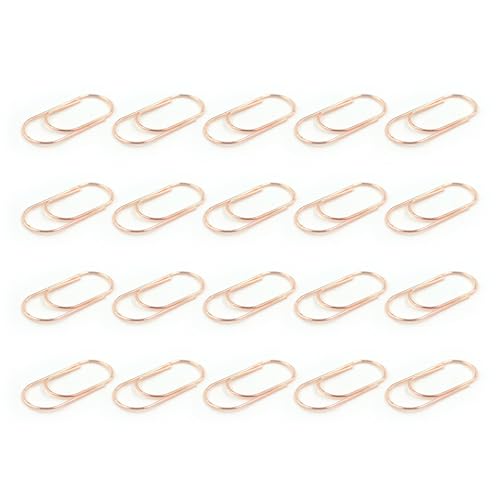 Bunte Büroklammern, 50 mm, große Aktenklammern, Metallklammern, Lesezeichen, Bürobedarf zum Binden von Dateien, Drahtklammern, 20 Stück Bunte Büroklammern, 50 mm, große Aktenklammern, Metallklammern, Lesezeichen, Bürobedarf zum Binden von Dateien, Drahtklammern, 20 Stück von ZEPFJHE