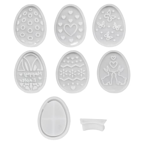 Elegante 3D-Eier, Kaninchen, Silikon, künstlerische Silikonformen für die Schaffung von Eiern, Kaninchen, Atmosphäre, Lichtornament, 7 Stück Elegante 3D-Eier, Kaninchen, Silikon, künstlerische Silikonformen für die Schaffung von Eiern, Kaninchen, Atmosphäre, Lichtornament, 7 Stück von ZEPFJHE